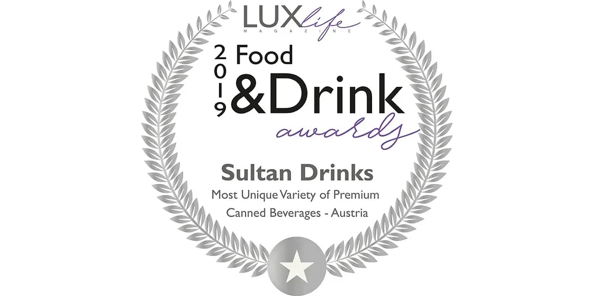 Sultan Drinks gewann den LUX Award 2019 für „Das einzigartigste Angebot an Premium-Getränken“ thumbnail